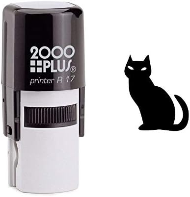 Mysterious Halloween Cat Self Inking Rubber Stamp (SH-6813)