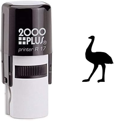 Tall Ostrich Self Inking Rubber Stamp (SH-6843)
