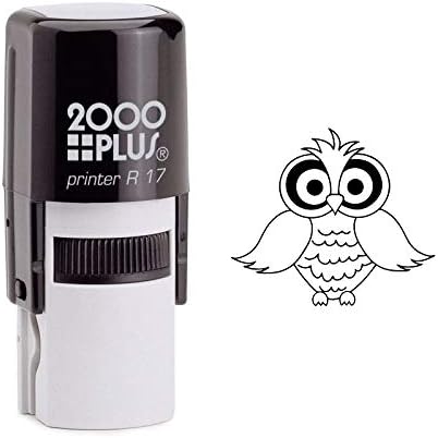 Curious Owl Outline Self Inking Rubber Stamp (SH-6893)