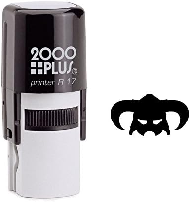Skyrim Iron Helmet Self Inking Rubber Stamp (SH-6396)