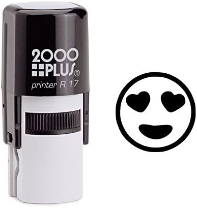 Heart Eyes Smiley Self Inking Rubber Stamp (SH-6018)