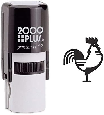 Preppy Rooster Self Inking Rubber Stamp (SH-6896)