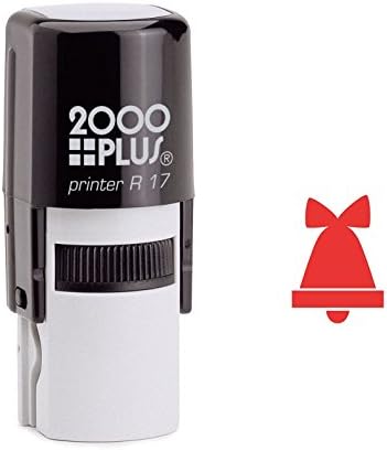 Christmas Bell with Ribbon Self Inking Rubber Stamp (SH-6261)