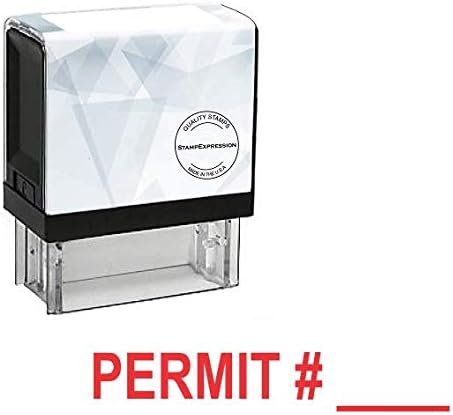 Permit # Office Self Inking Rubber Stamp (SH-5584)