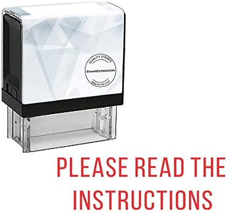 Please Read The Instructions Office Self Inking Rubber Stamp (SH-5592)