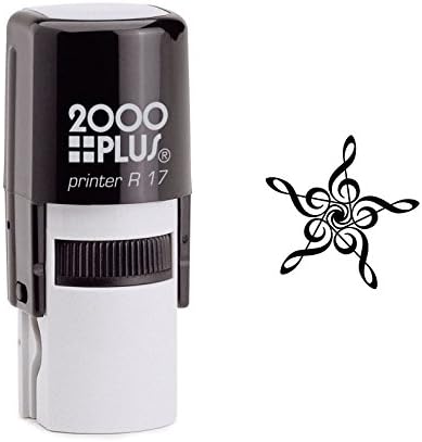 Star G Clef Self Inking Rubber Stamp (SH-6503)