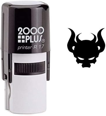 Devil Skull Self Inking Rubber Stamp (SH-6603)
