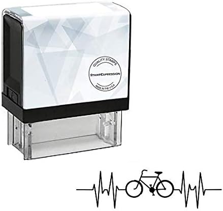 Bicycle Heart Rate Love Self Inking Rubber Stamp (SH-80101)