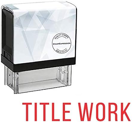 Title Work Office Self Inking Rubber Stamp (SH-5786)