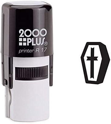Coffin Cross Self Inking Rubber Stamp (SH-6652)