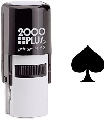 Classic Black Spade Playing Card Self Inking Rubber Stamp (SH-6417)