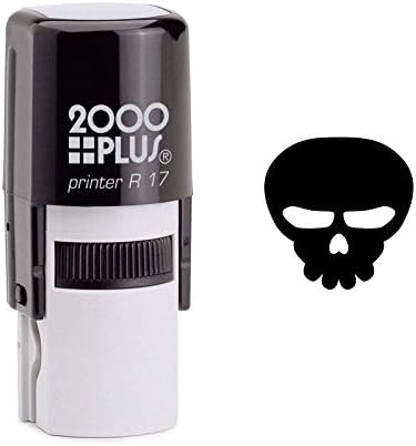 Annoyed Skull Self Inking Rubber Stamp (SH-6607)