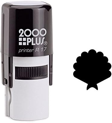 Scallop Shell Self Inking Rubber Stamp (SH-6129)