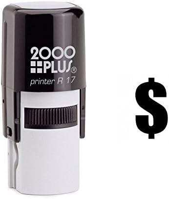 Bold Dollar Sign Currency Self Inking Rubber Stamp (SH-6356)
