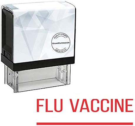 FLU Vaccine with line Office Self Inking Rubber Stamp (SH-5707)