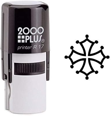 Decorated Cross Self Inking Rubber Stamp (SH-6914)