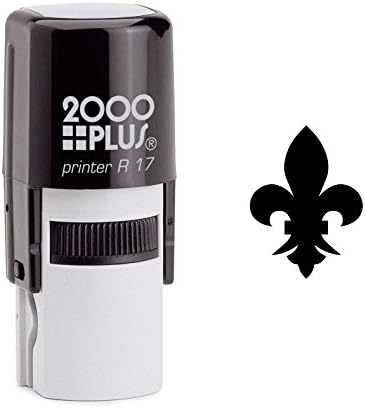 Gothic Fleur de Lis Self Inking Rubber Stamp (SH-6010)