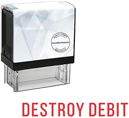 Destroy Debit Office Self Inking Rubber Stamp (SH-5696)