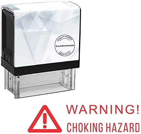Warning CHOCKING Hazard Sign Office Self Inking Rubber Stamp (SH-5908)