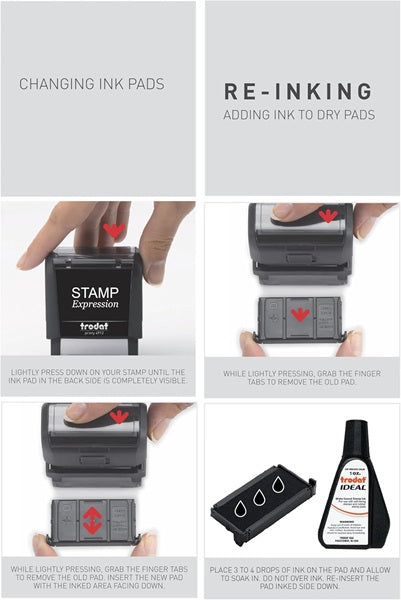 Floral U StampSelf-Inking Custom Rubber Stamp Personalized Return Address Stamp With Name and Address Self-Inking Custom Rubber Stamp | Personalized Return Address Stamp | Name & Address Customizable (70864)