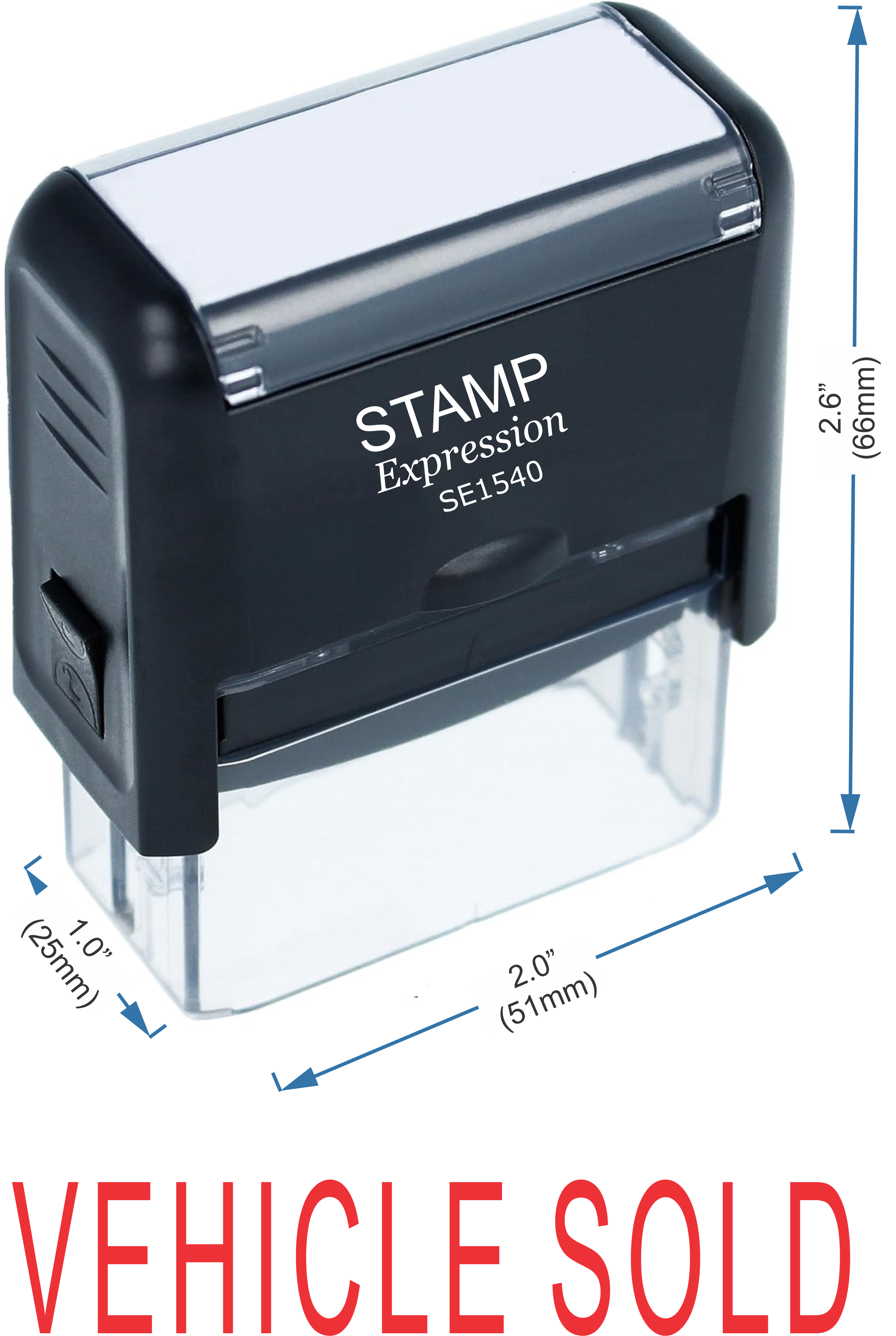 Vehicle Sold Office Self Inking Rubber Stamp (50191)