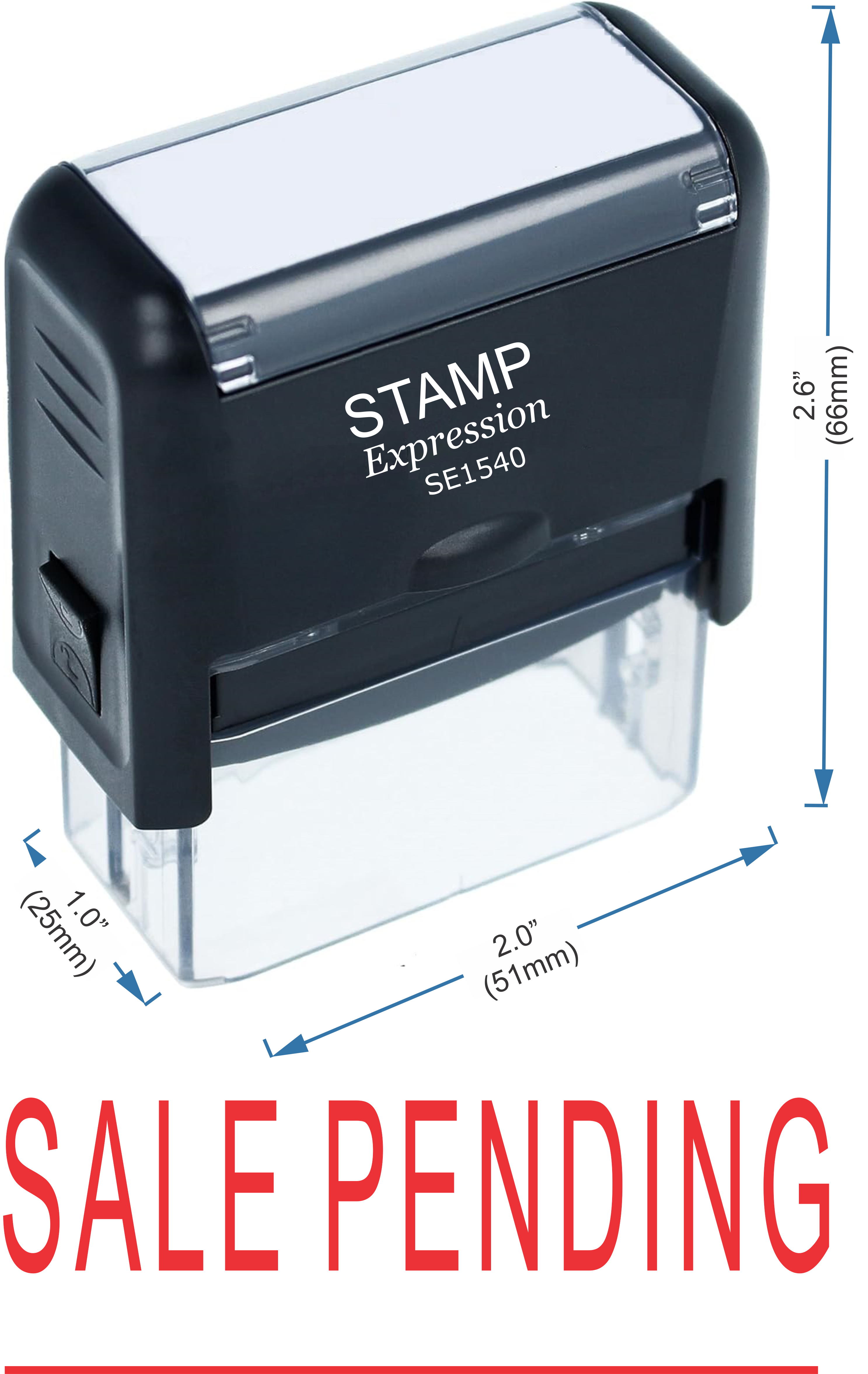 Sale Pending With Line Office Self Inking Rubber Stamp (50194)