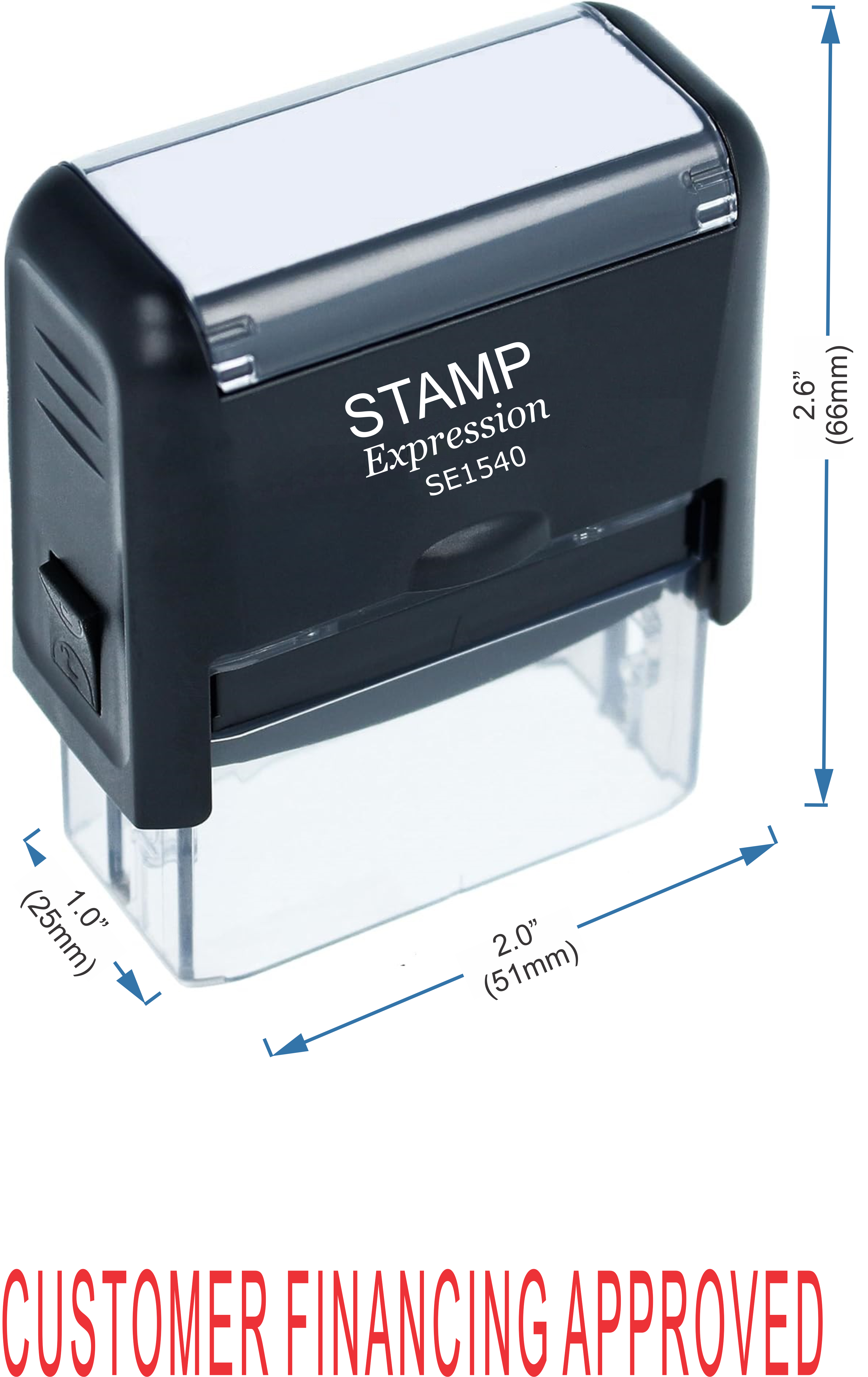 Customer Financing Approved Office Self Inking Rubber Stamp (50199)