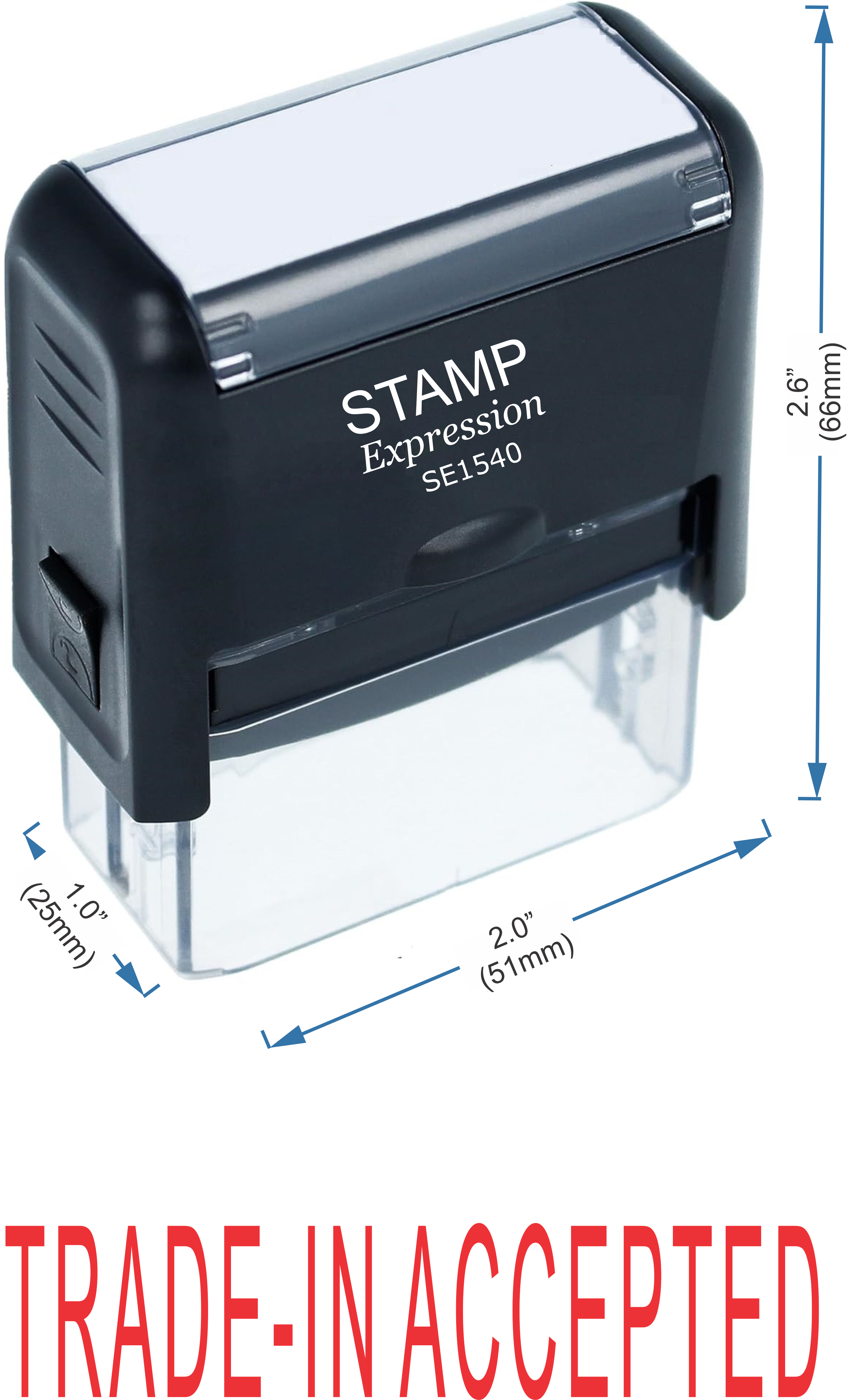 Trade-In Accepted Office Self Inking Rubber Stamp (50203)