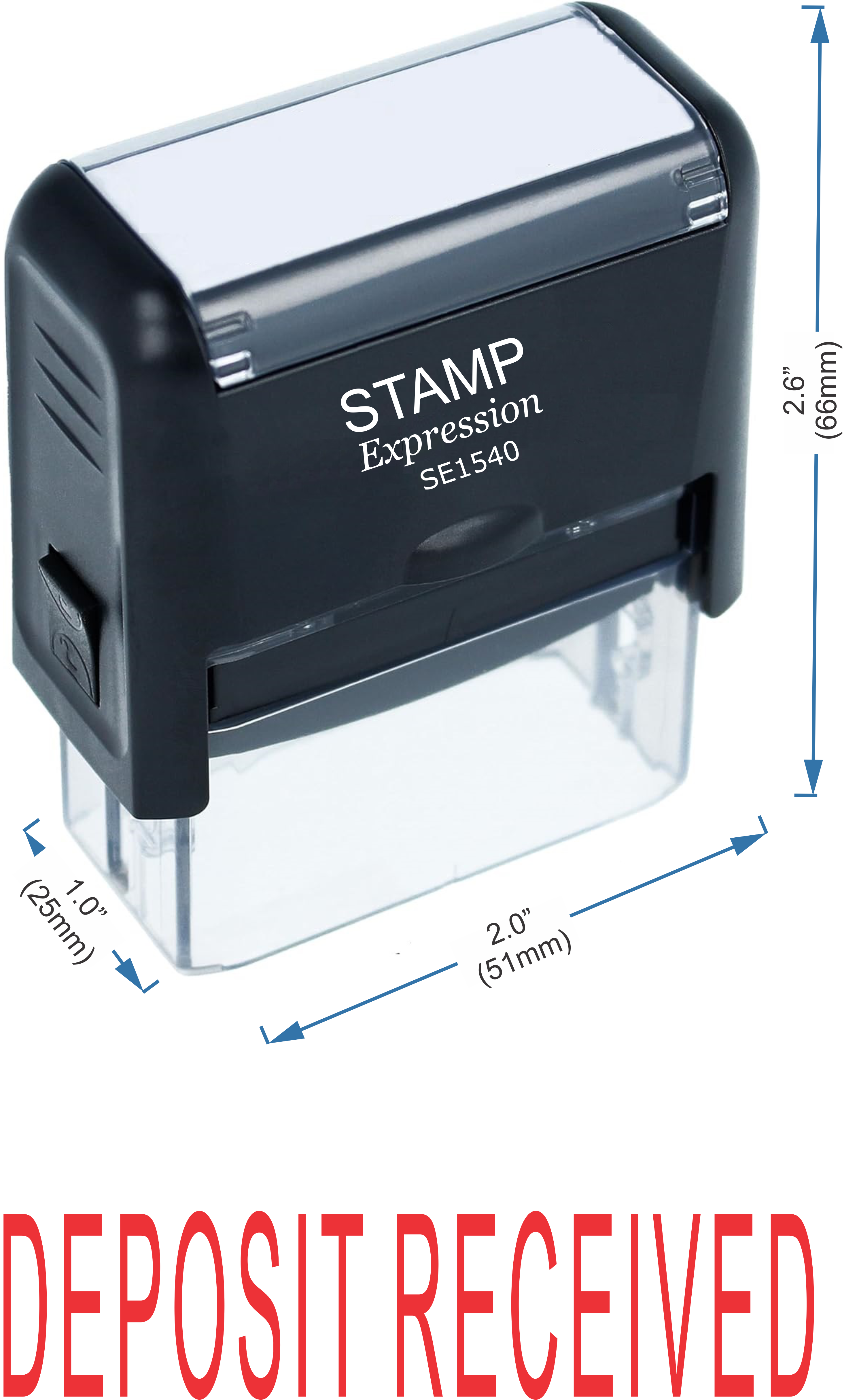 Deposit Received Office Self Inking Rubber Stamp (50205)