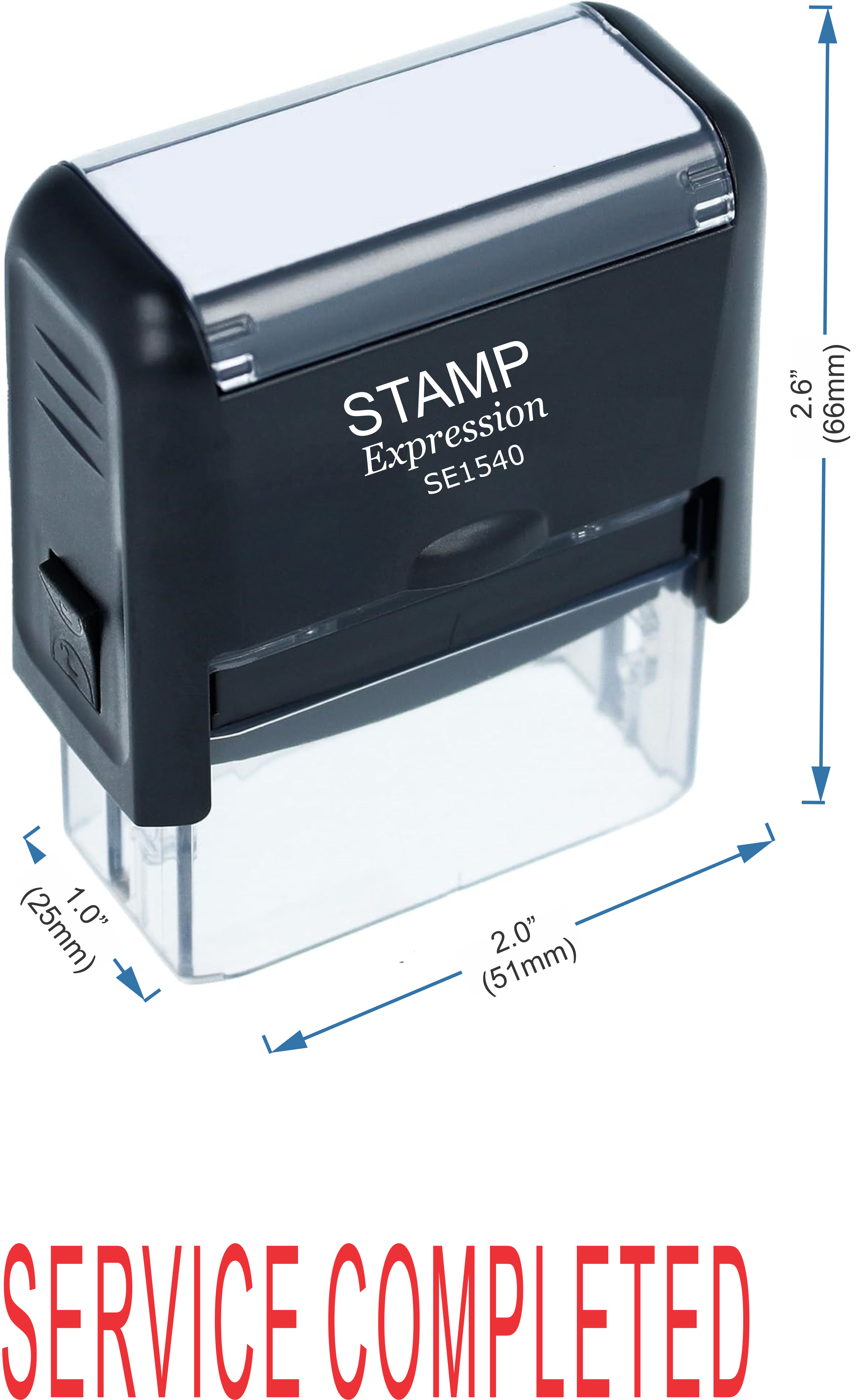 Service Completed Office Self Inking Rubber Stamp (50214)