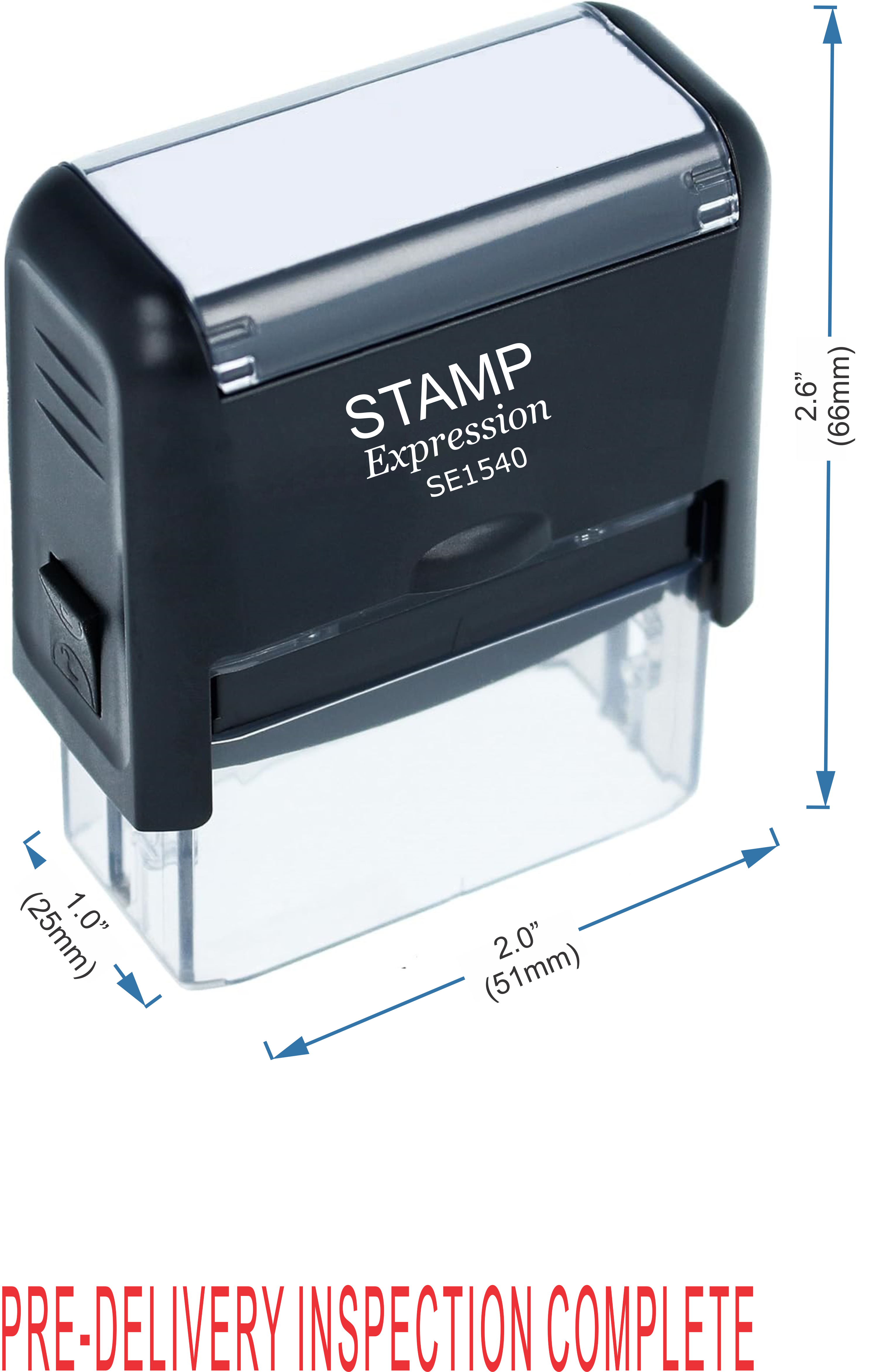 Pre-Delivery Inspection Complete Office Self Inking Rubber Stamp (50218)
