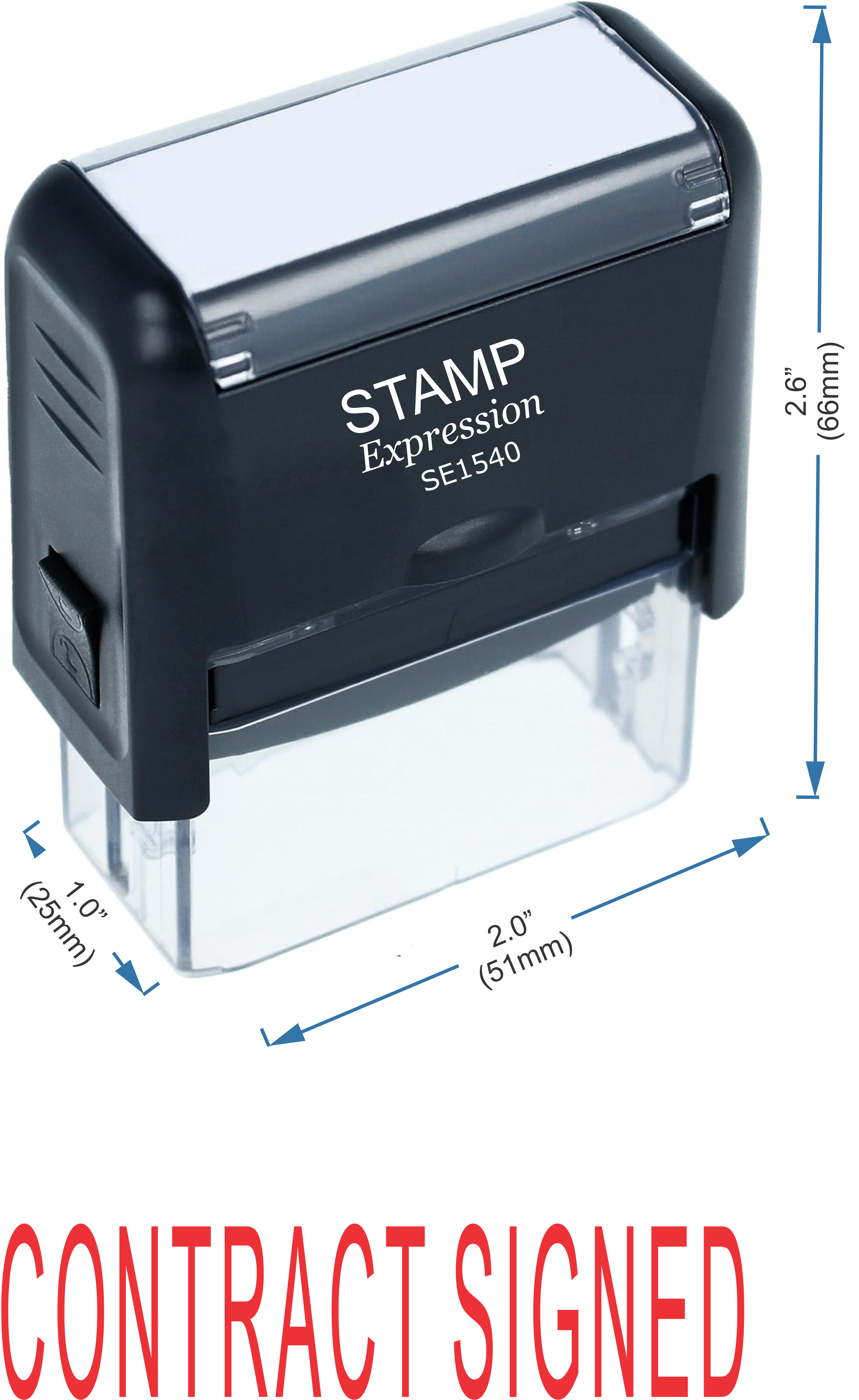 Contract Signed Office Self Inking Rubber Stamp (50224)