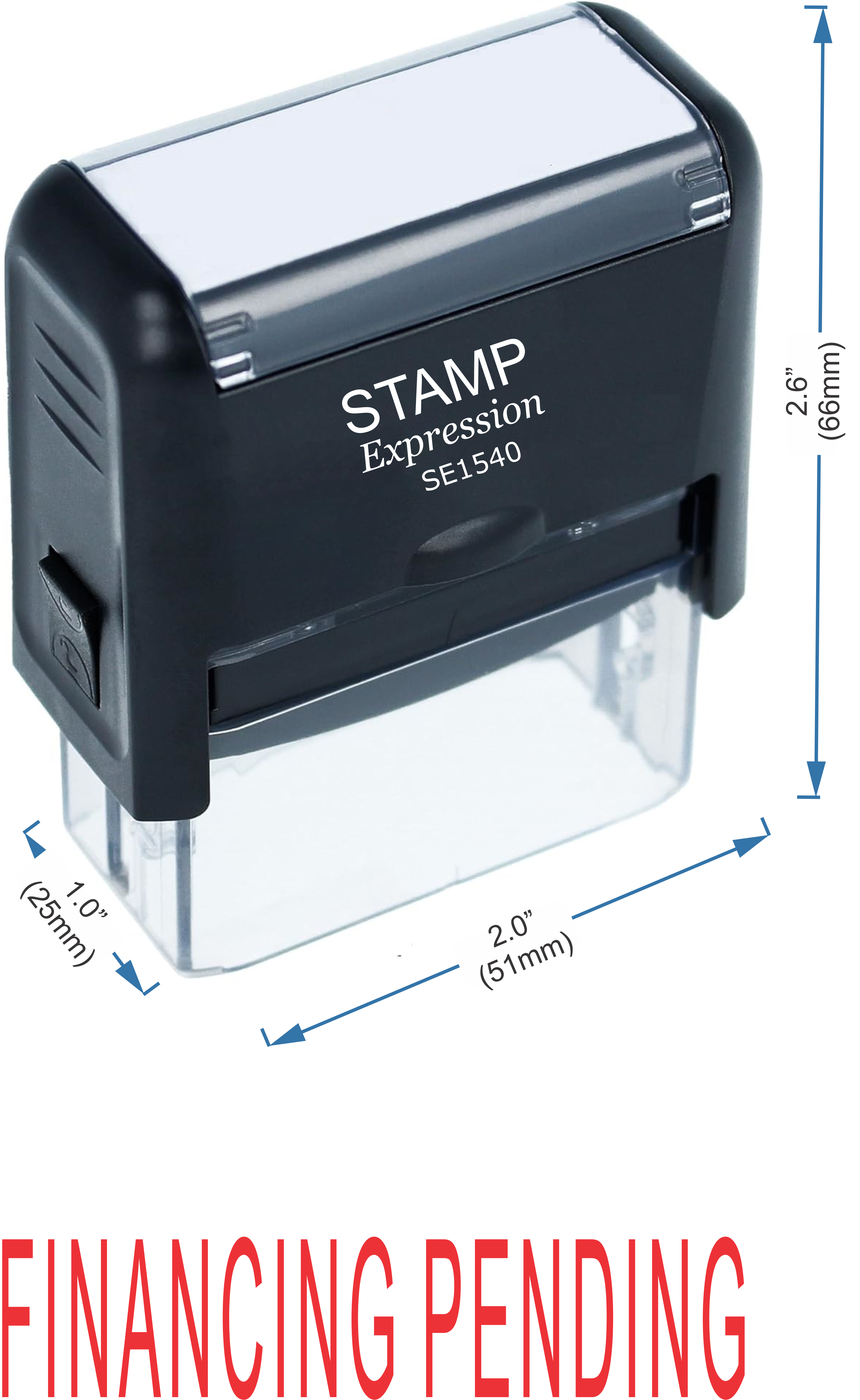 Financing Pending Office Self Inking Rubber Stamp (50226)