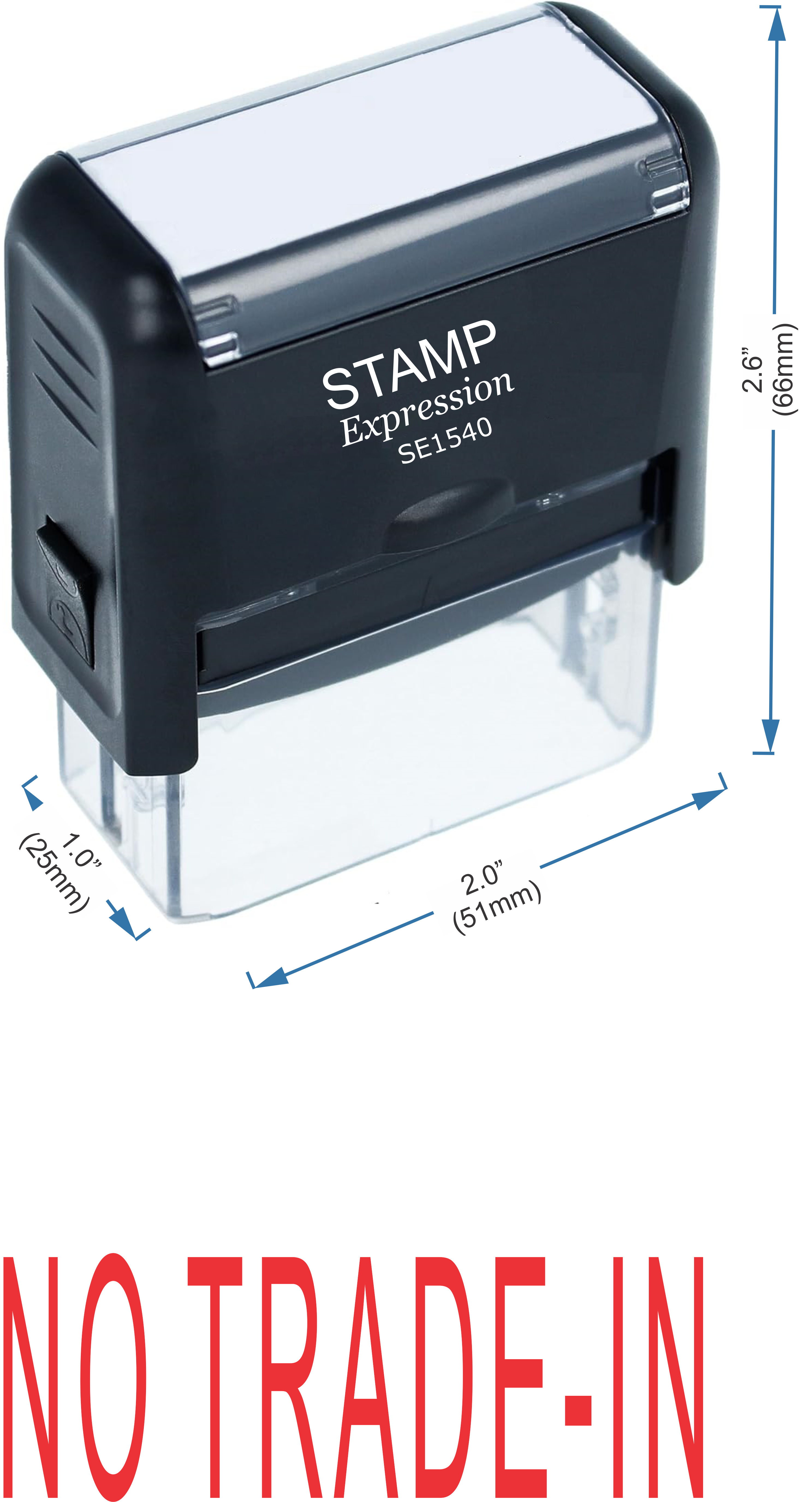 No Trade-In Office Self Inking Rubber Stamp (50246)