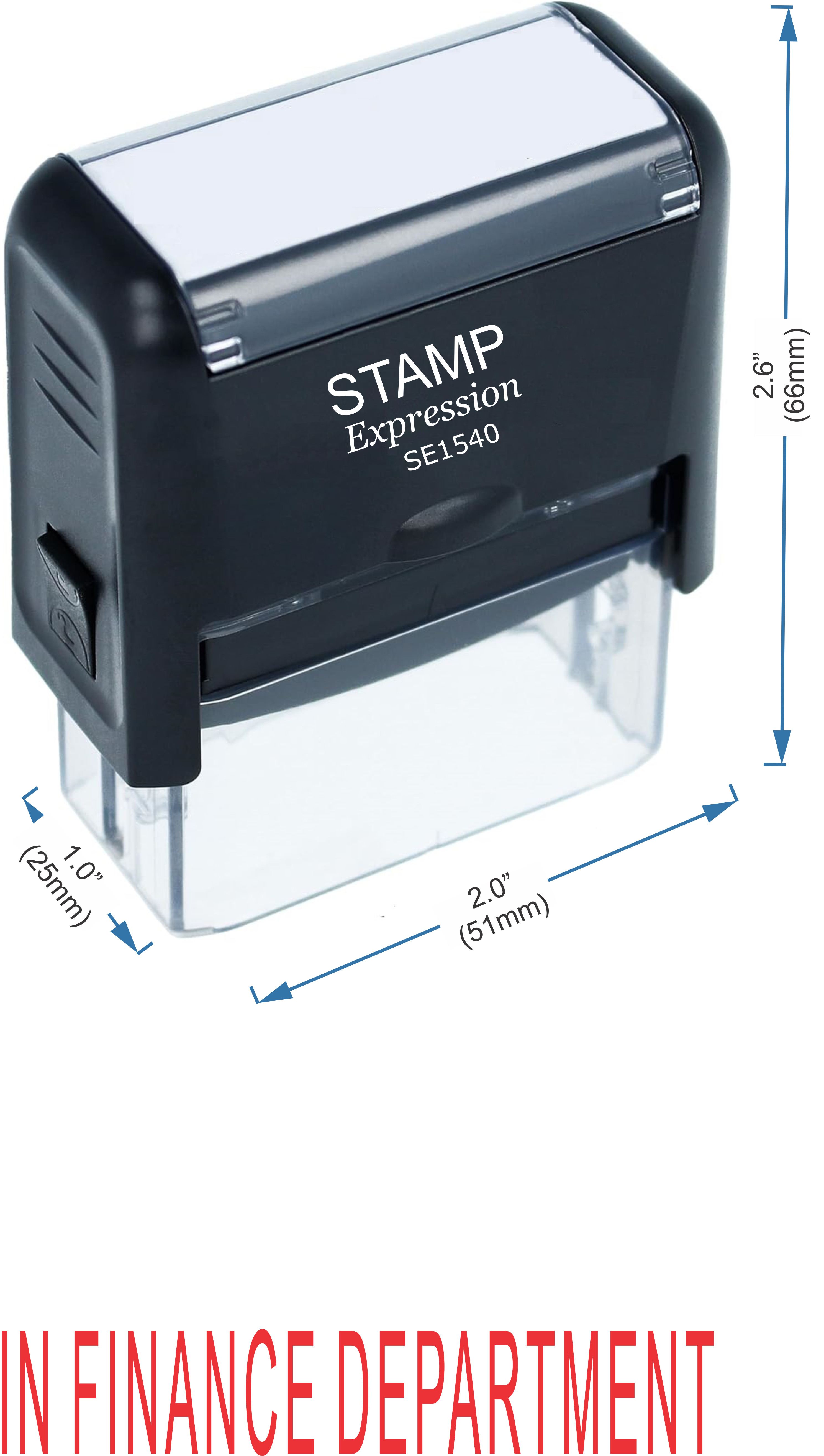 In Finance Department Office Self Inking Rubber Stamp (50254)