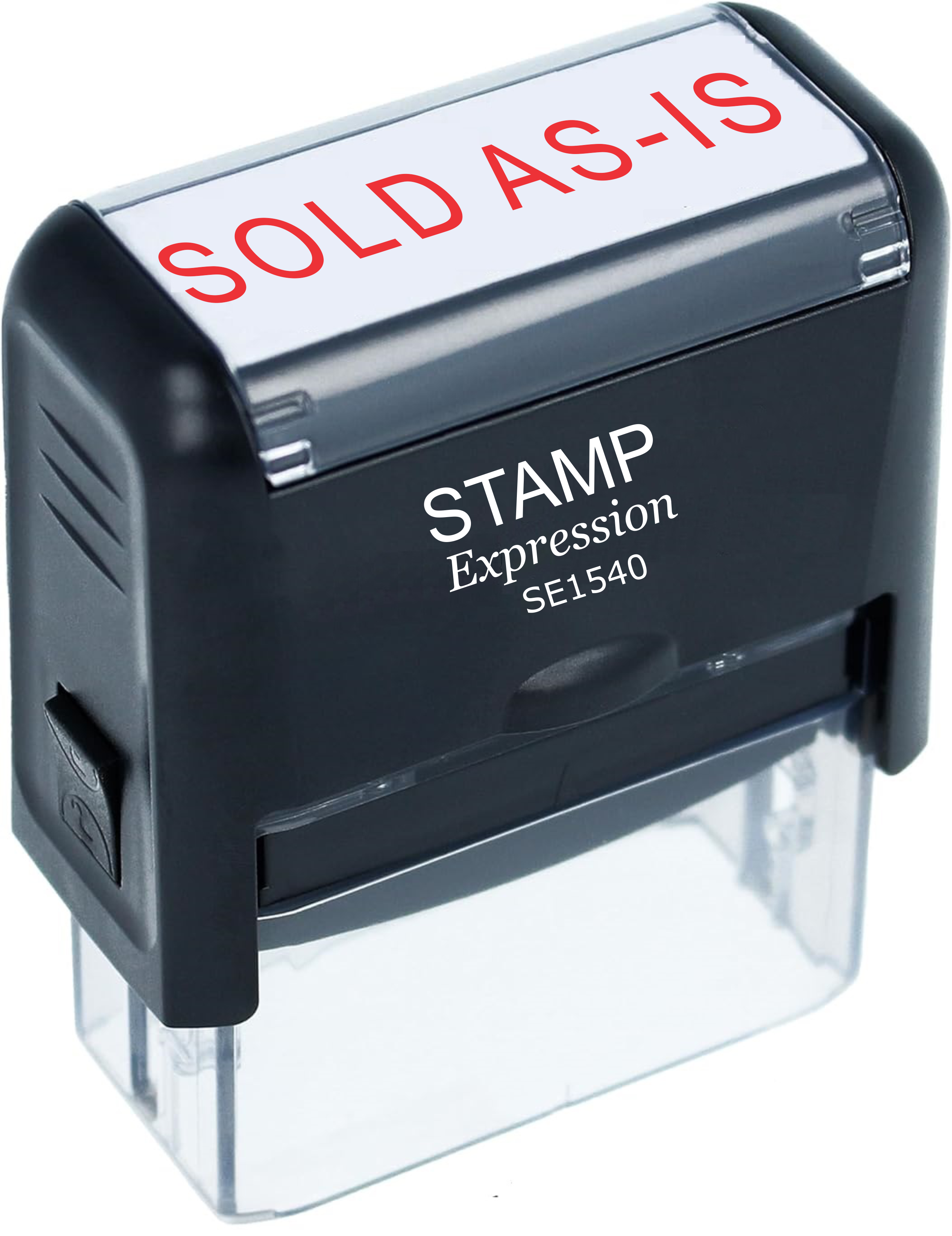 Sold As-Is Office Self Inking Rubber Stamp (50258)