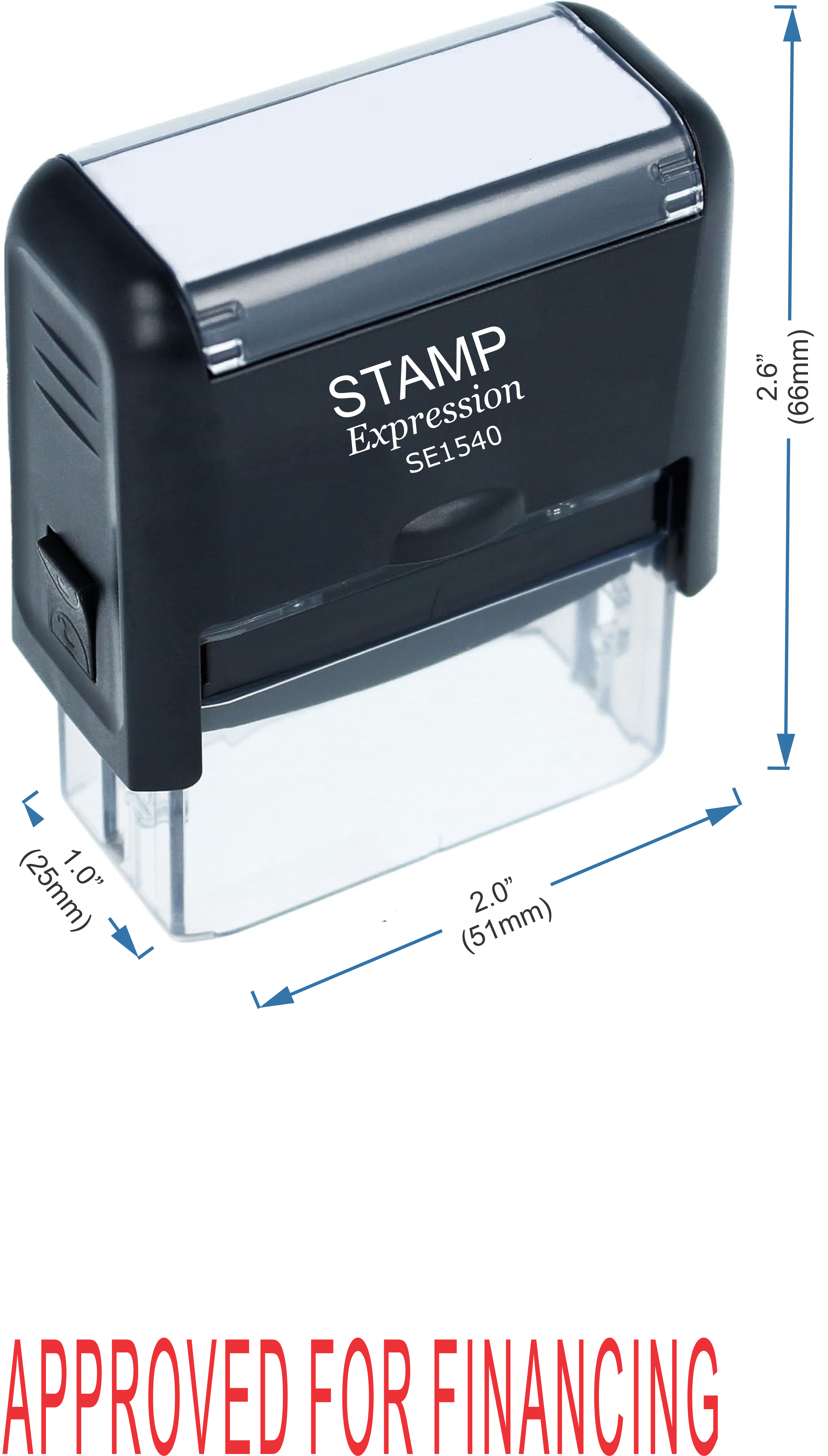 Customer Approved for Financing Office Self Inking Rubber Stamp (50260)