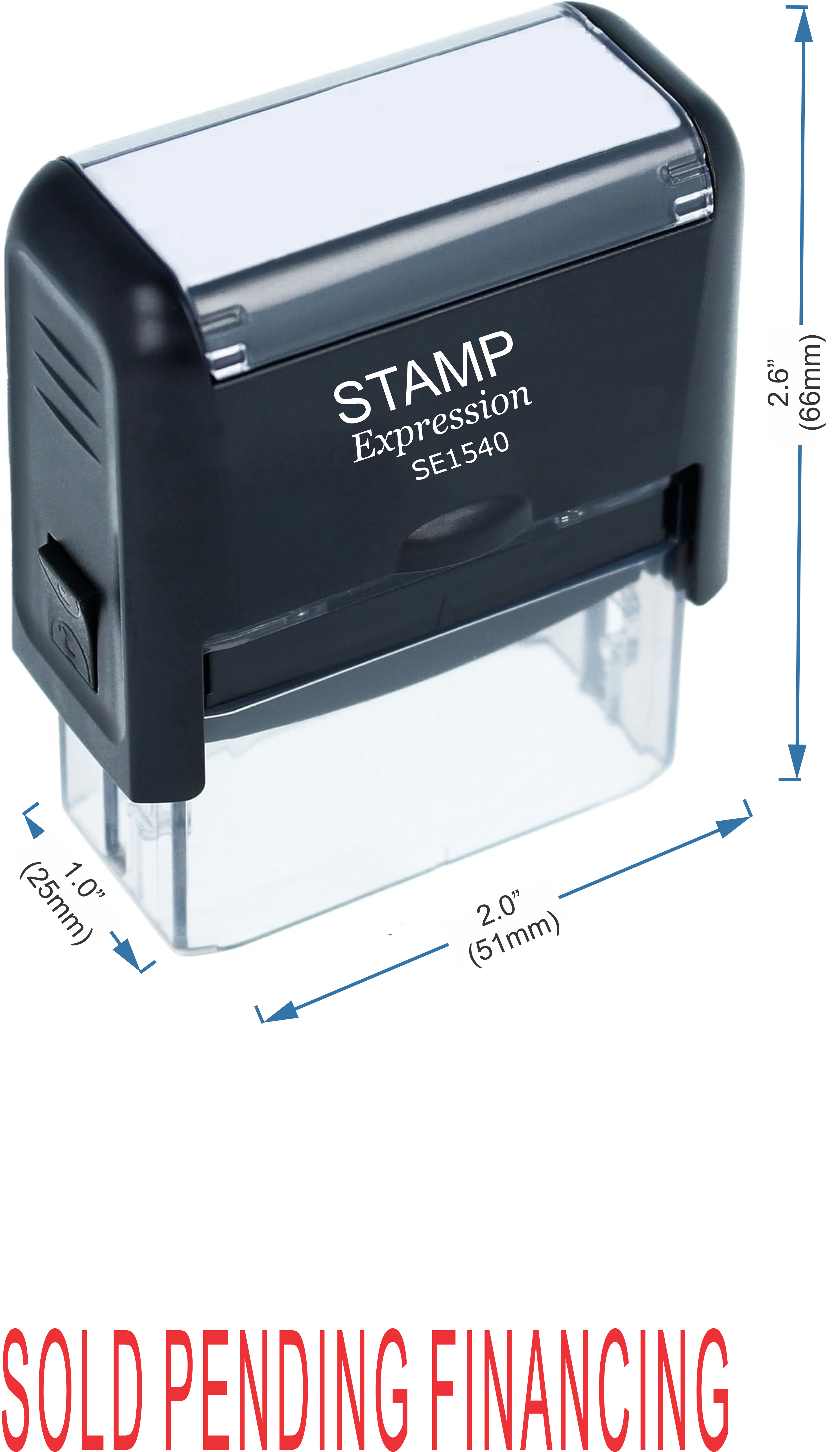 Sold Pending Financing Office Self Inking Rubber Stamp (50271)
