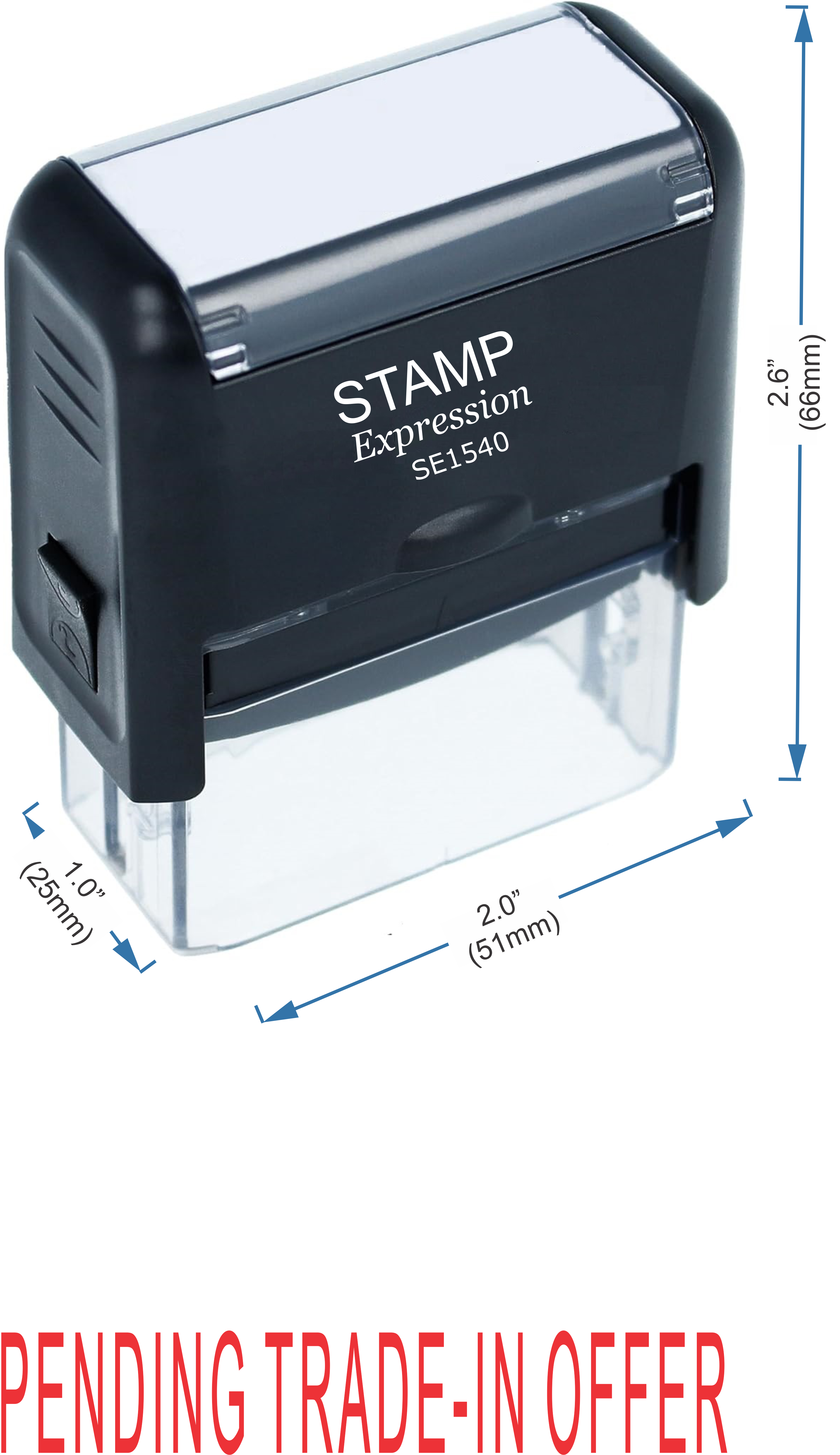 Pending Trade-In Offer Office Self Inking Rubber Stamp (50284)