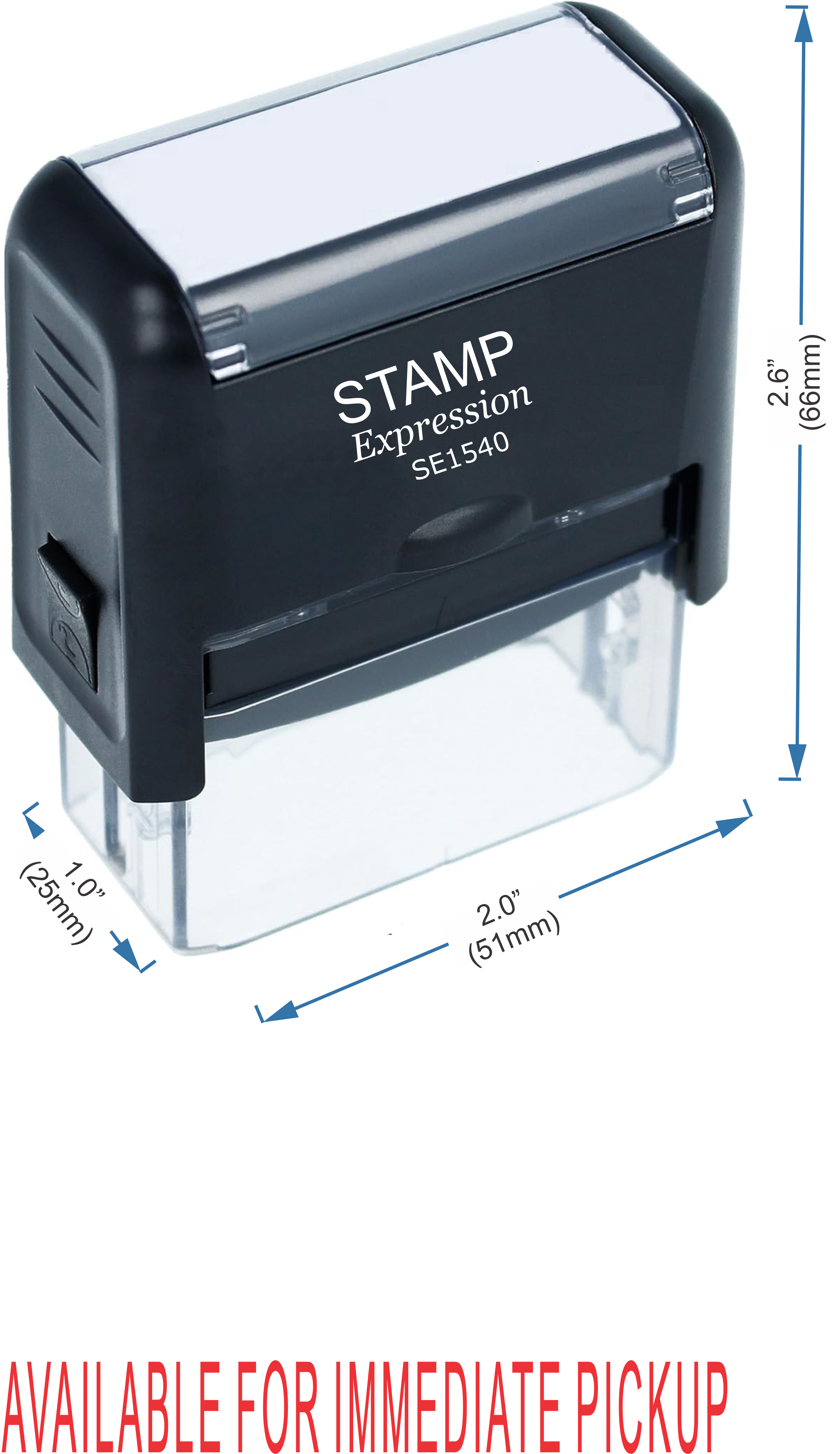 Available for Immediate Pickup Office Self Inking Rubber Stamp (50299)