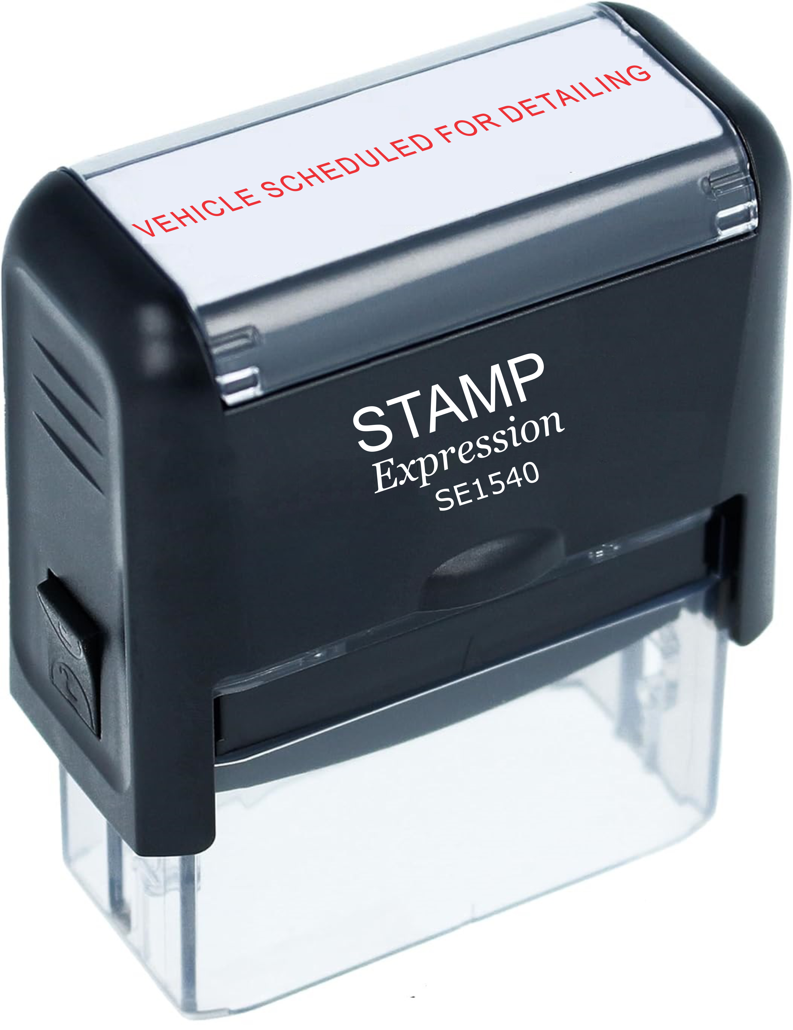 Vehicle Scheduled for Detailing Office Self Inking Rubber Stamp (50304)