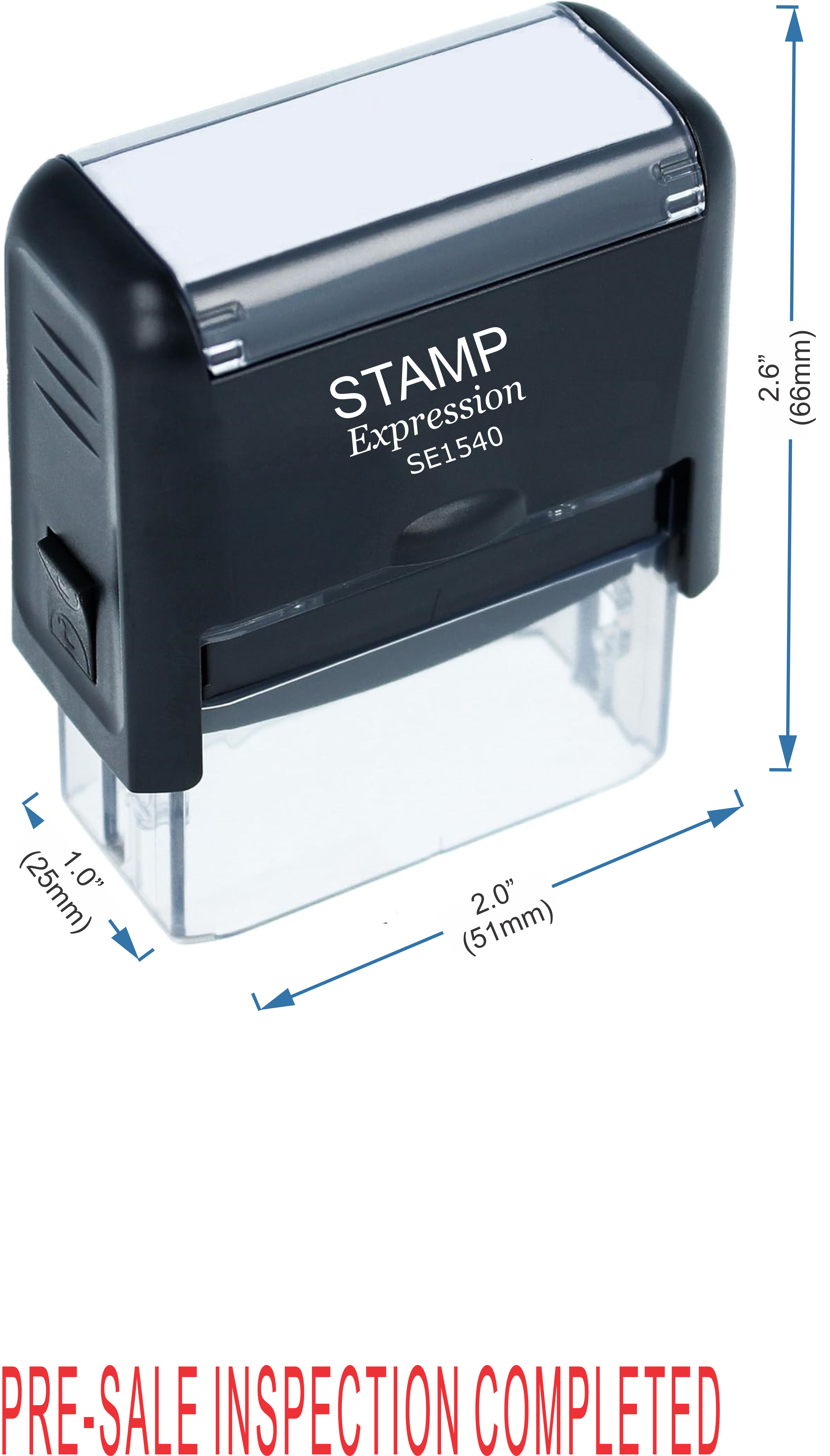 Pre-Sale Inspection Completed Office Self Inking Rubber Stamp (50311)