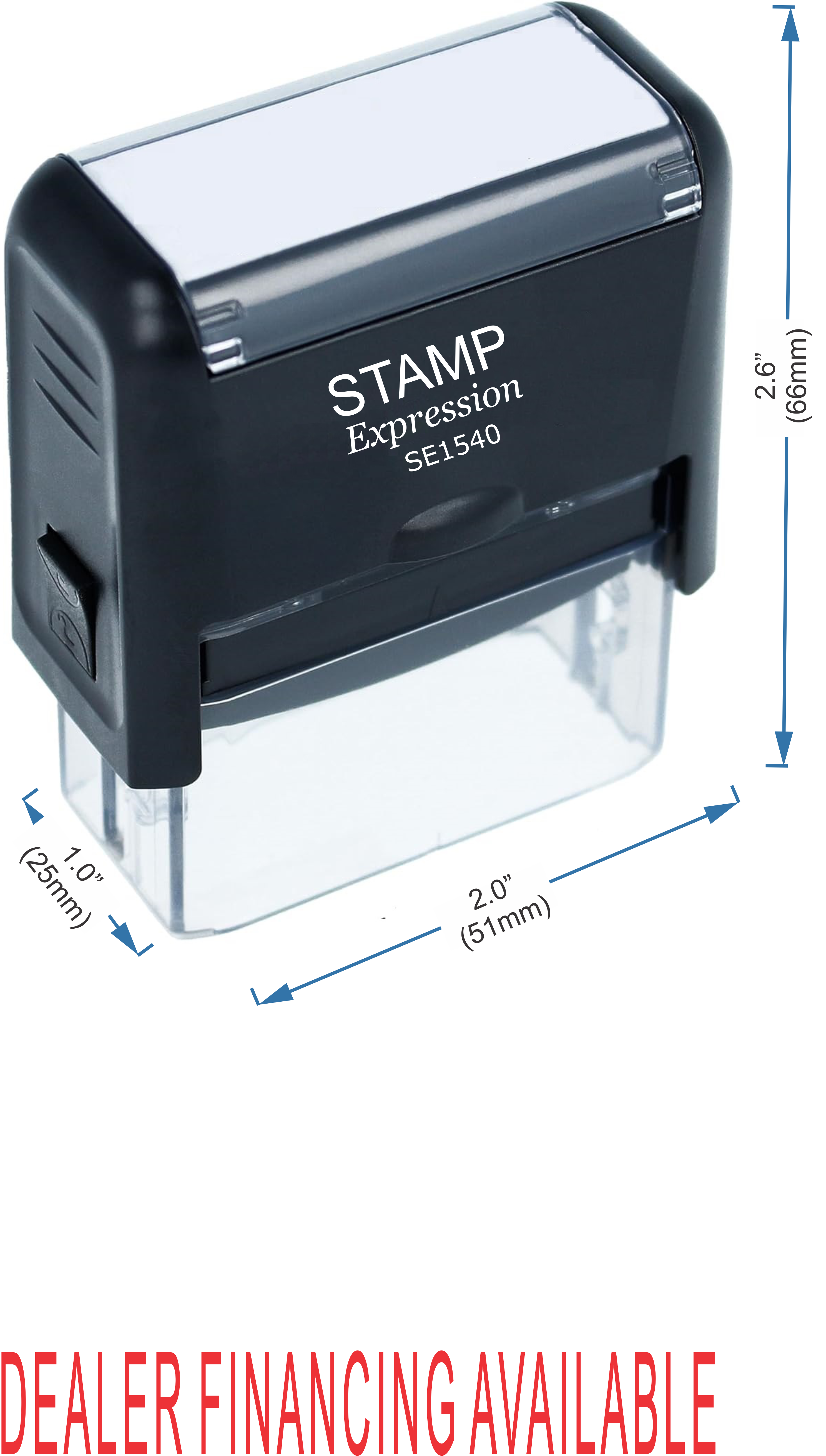 Dealer Financing Available Office Self Inking Rubber Stamp (50313)