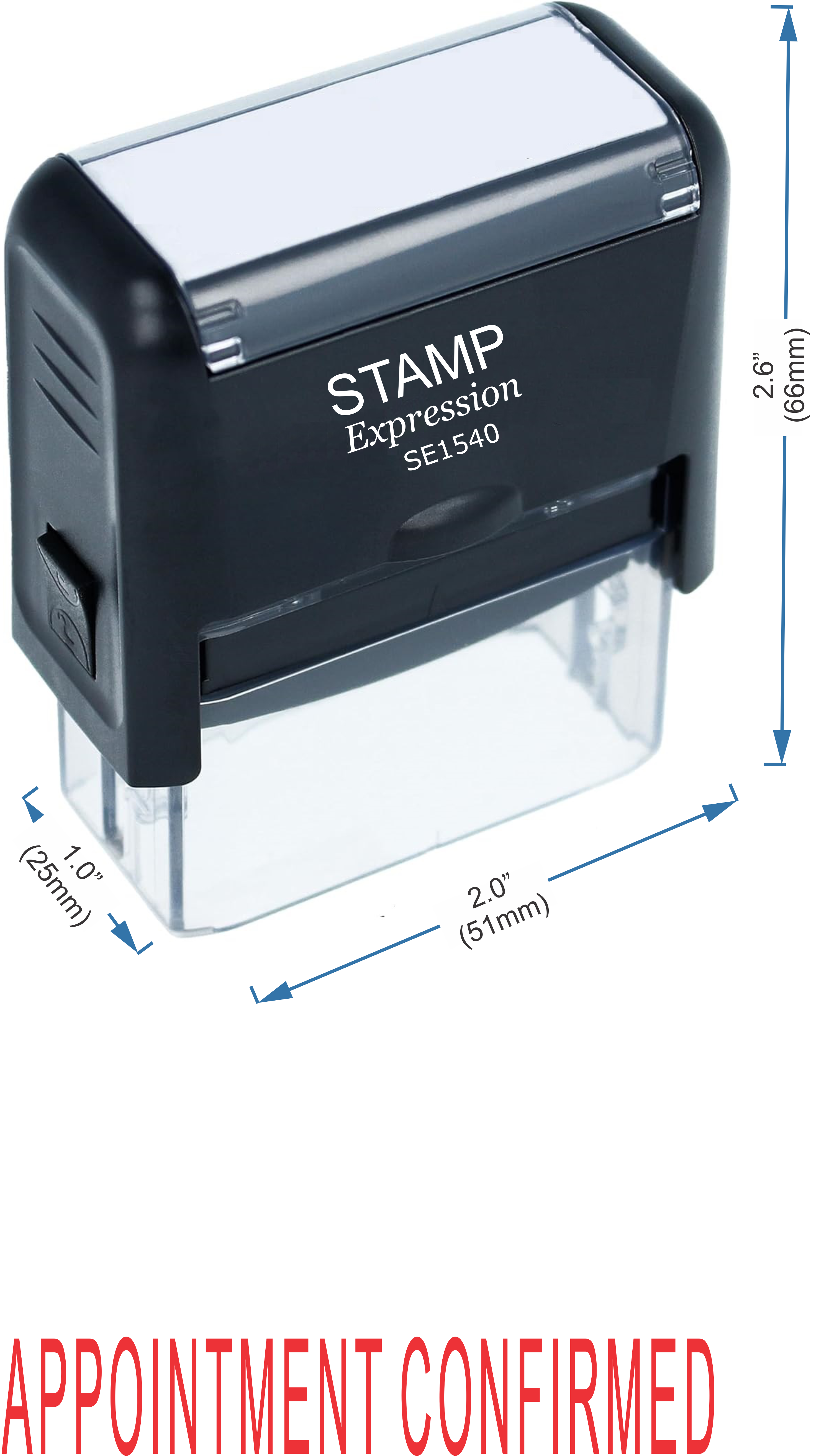 Appointment Confirmed Medical Office Self Inking Rubber Stamp (50317)