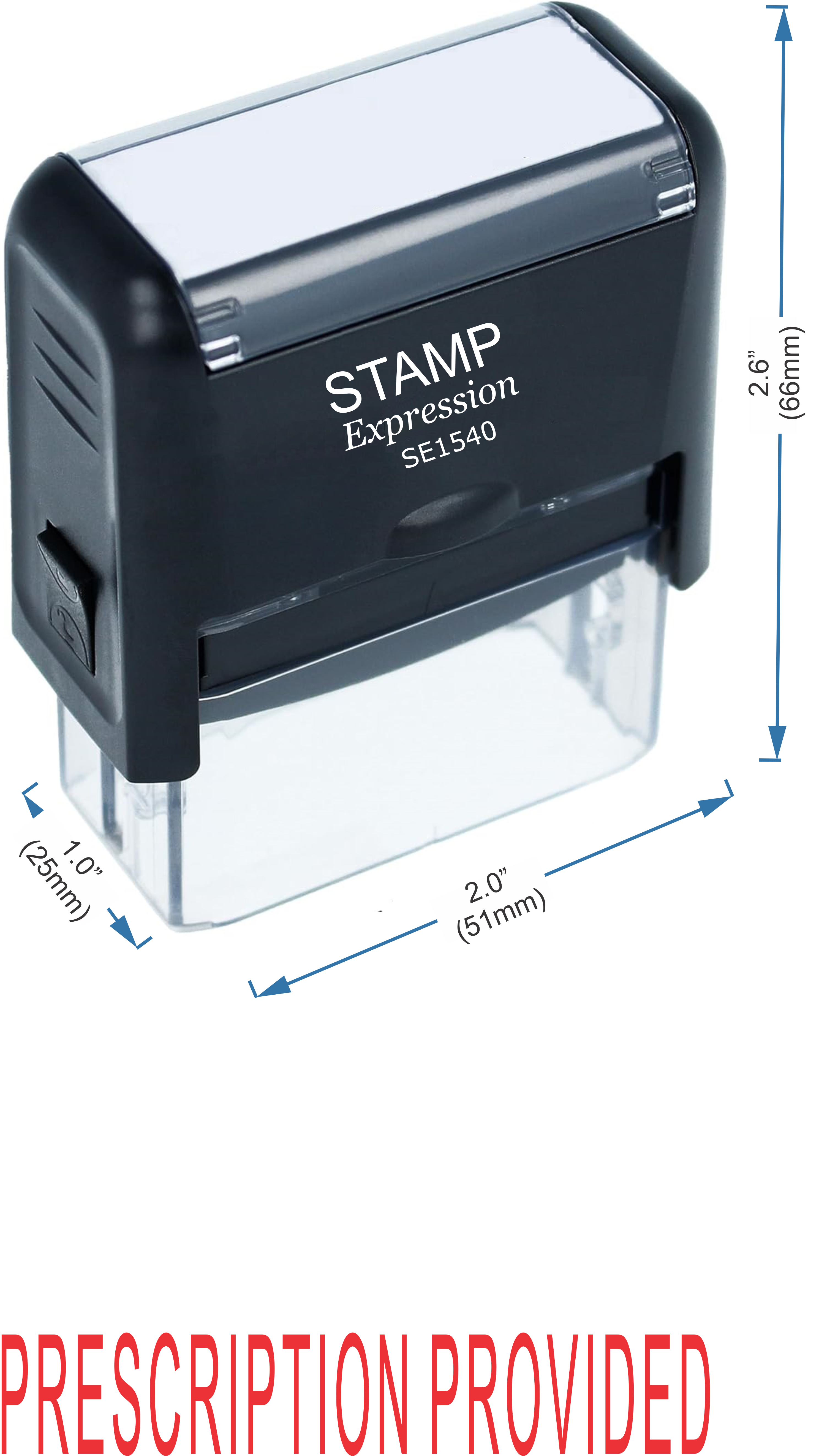 Prescription Provided Medical Office Self Inking Rubber Stamp (50321)