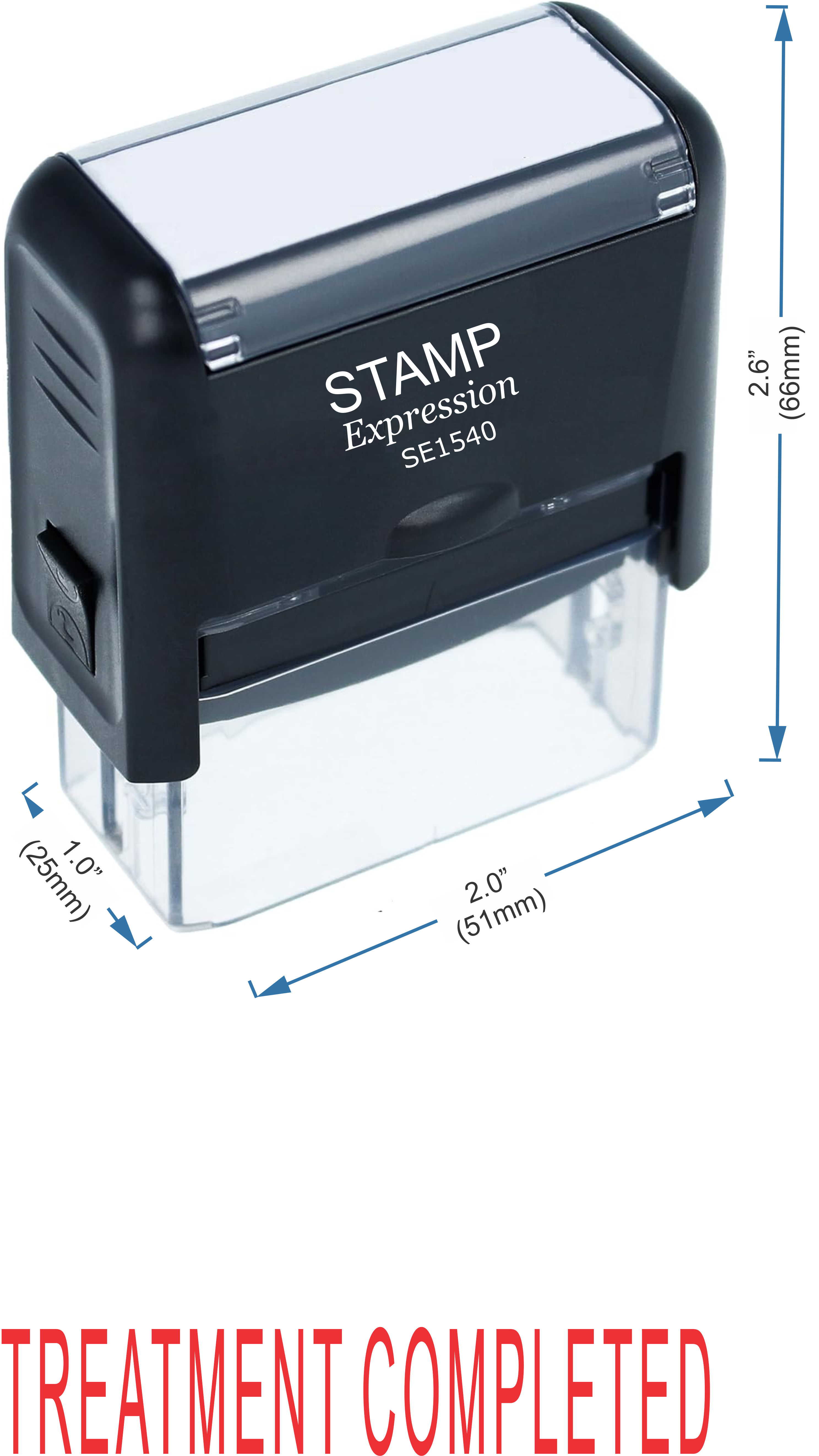 Treatment Completed Medical Office Self Inking Rubber Stamp (50323)