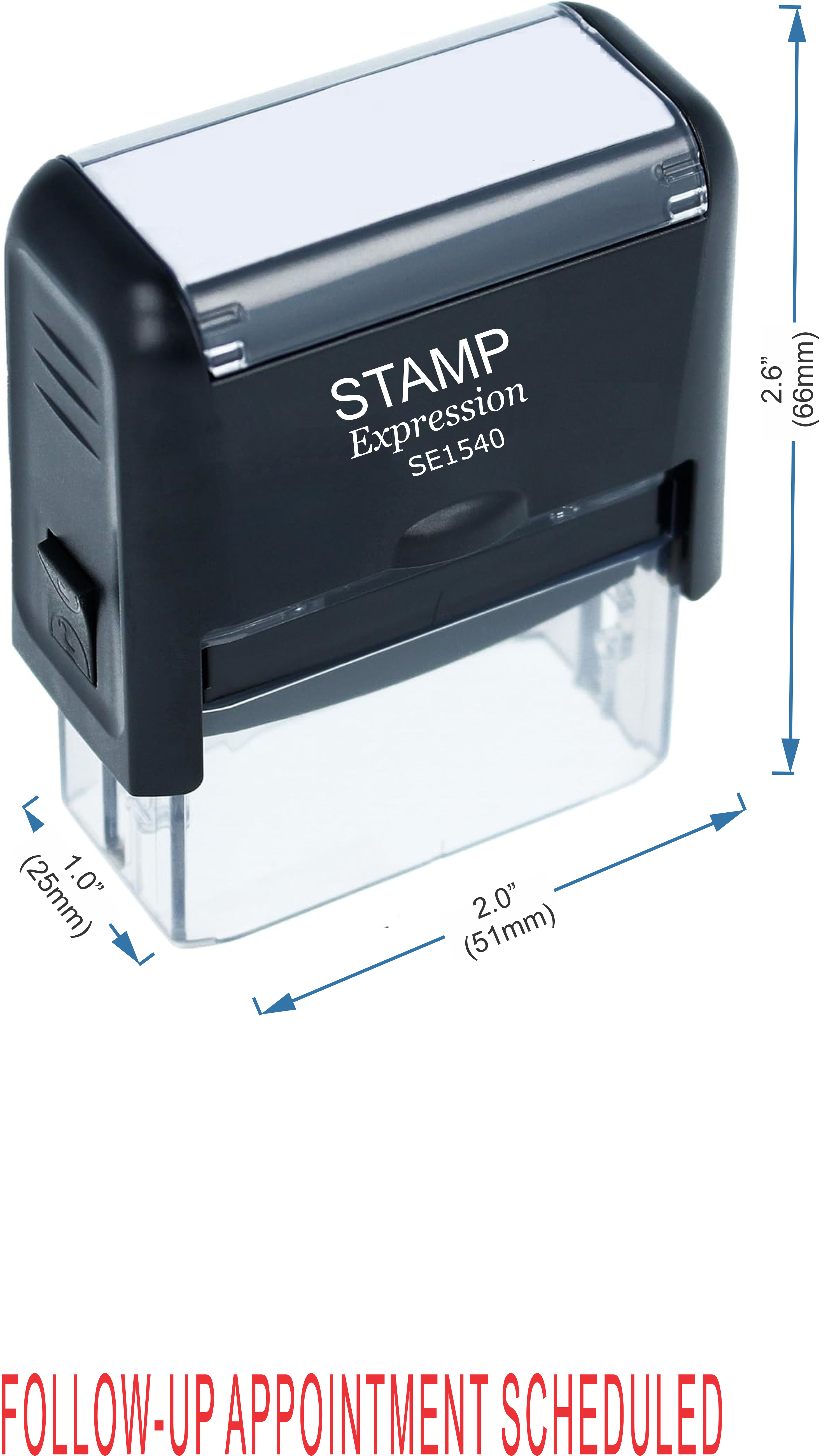Follow-Up Appointment Scheduled Medical Office Self Inking Rubber Stamp (50325)