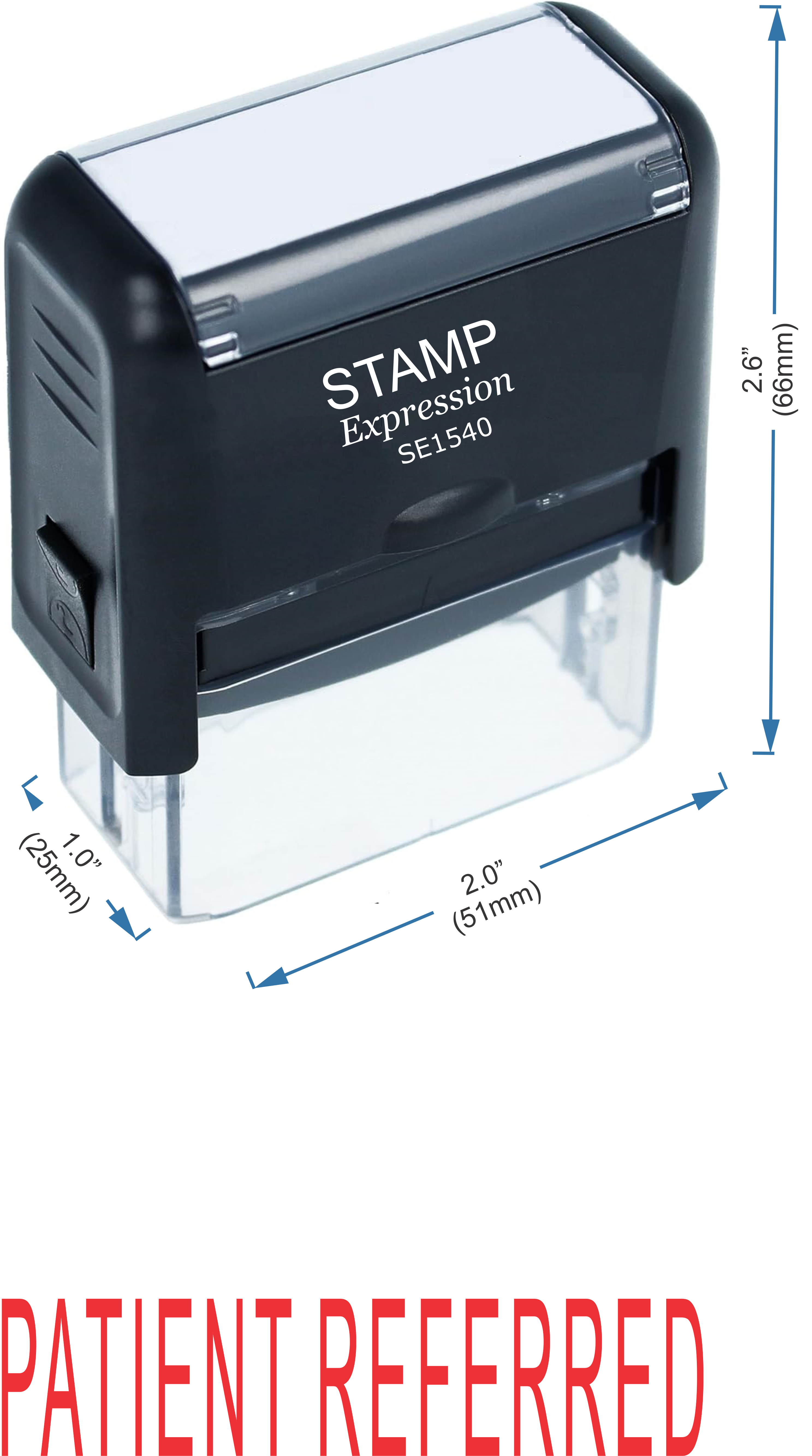Patient Referred Medical Office Self Inking Rubber Stamp (50327)
