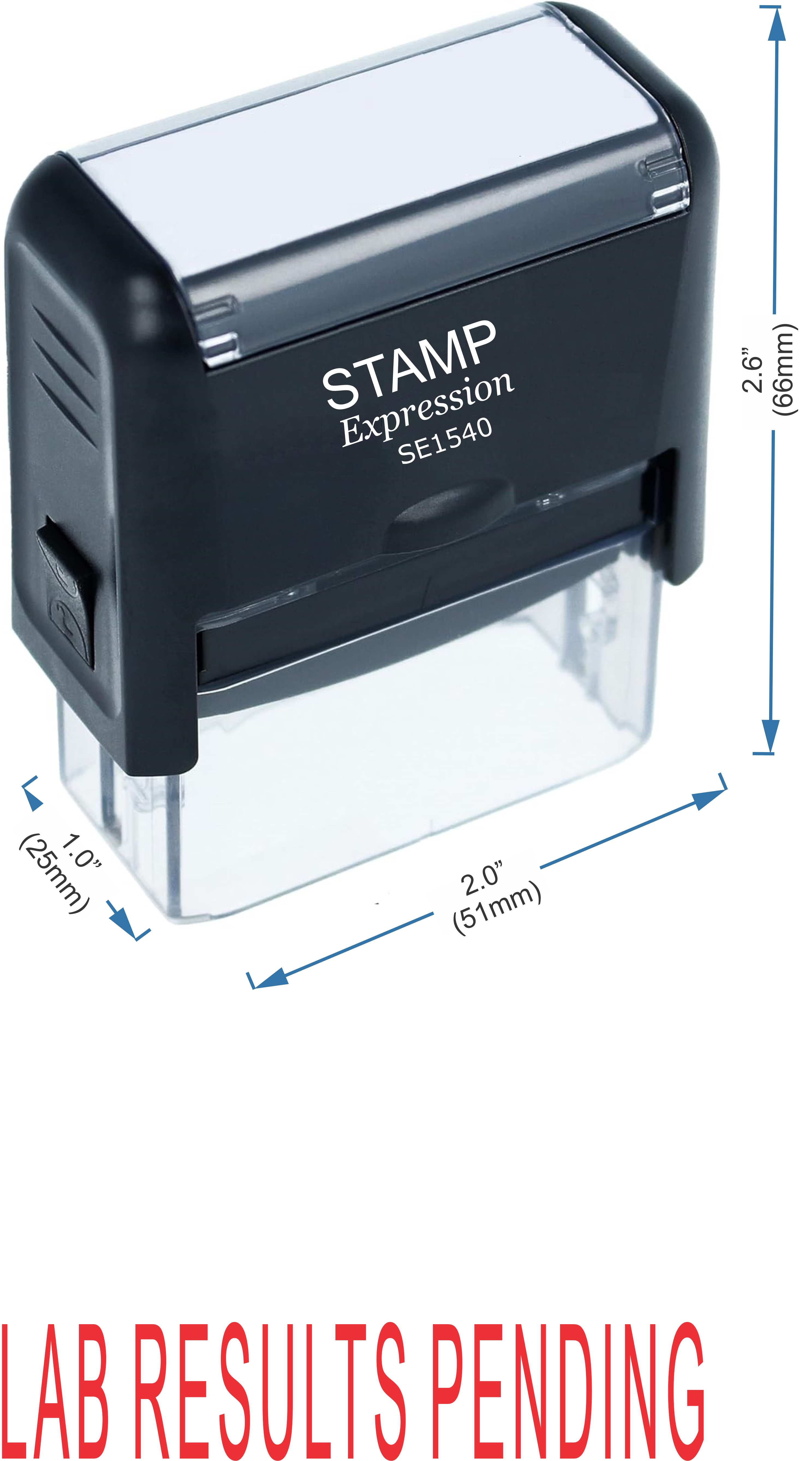 Lab Results Pending Medical Office Self Inking Rubber Stamp (50329)