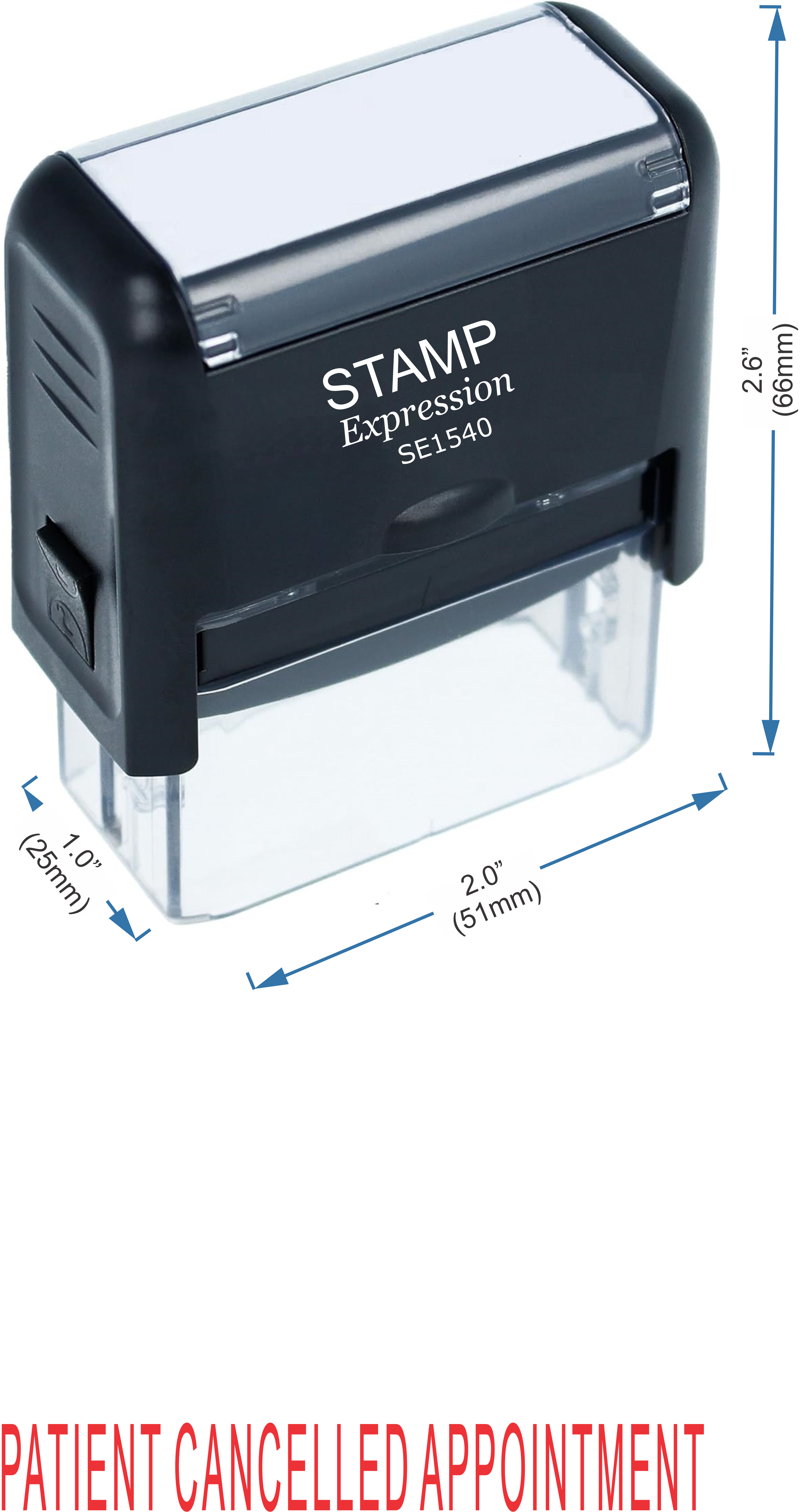 Patient Cancelled Appointment Medical Office Self Inking Rubber Stamp (50351)